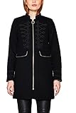  edc by ESPRIT Damen 117CC1G015 Mantel, Schwarz (Black 001), Medium