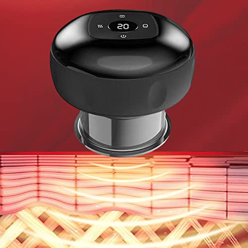 Newyeeca Electric Cupping Therapy Set 3 In 1 Massager, Smart Gua Sha Massage Tool With 12 Level Temperature And Suction, Effectively Relieve Pain (Black) #TOP2