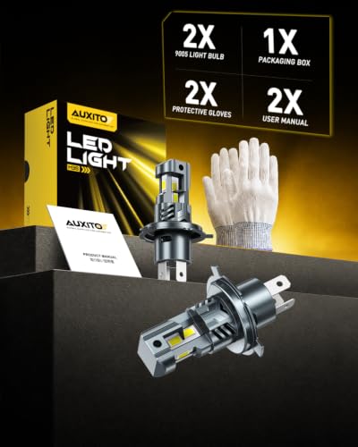 Image of AUXITO H4 LED Bulbs Combo 6500K White 98,000LM Mini Size HB2 /9003,2PCS