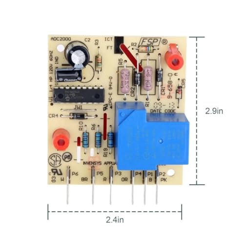 Placa de control W10352689 que evita la acumulación de hielo en el congelador 4