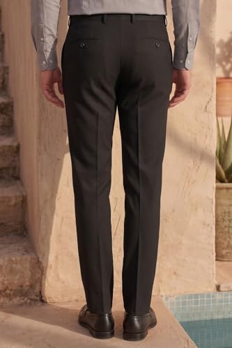 Image of Allen Solly Men's Formal Trousers | Premium Cotton Fabric | Smart Slim Fit for Office & Business Wear