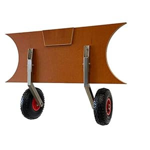 Strandwielen, Lanceerwielen voor boten, Rubberboot wielen, Bijboot wielen, Roestvrij staal, Transom, RIB