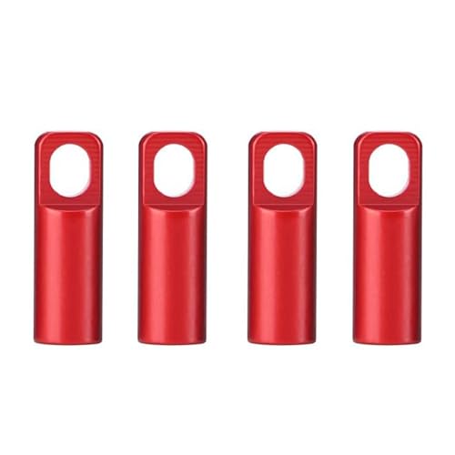 Juicy Nipple Red Presta Valve Caps with Valve Core Removing Function Presta Valve Core Remover Caps Used on Bike Presta/French Valves (4 Pack)