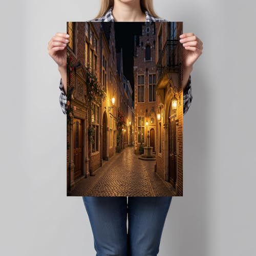 Impression sur toile vue ruelle pour créer une ambiance feutrée dans la chambre