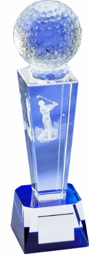 LONGRIDGE Balle de Golf Crystal Crystal Crystal Trophy