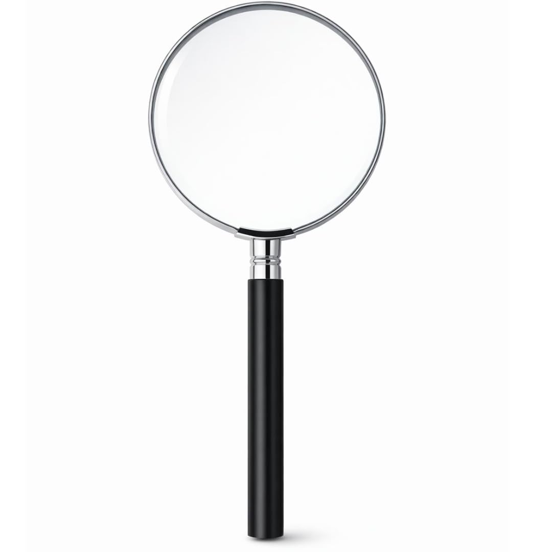 Lente d'Ingrandimento 90mm Acciaio Inossidabile Manico Antiscivolo