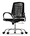 RAC TLV-T27 Silla de Oficina Giratoria Escritorio Ruedas Despacho Estudio-Negra, Normal