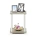 Furinno Simplistic Set of 2 End Table, Sonoma Oak/White