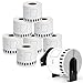 MarkDomain Compatible Label Roll Replacement for Brother DK-2205 White Continuous 2.4in x 100ft (62mm x 30.4m) Paper With One Refillable Cartridge for QL 500 700 800 810W 820NWB 1060N Printer(8 Rolls)