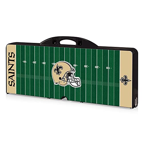Image of Picnic TIME NFL Football Field Folding Picnic Table, Camping Table, Outdoor Table with Umbrella Hole