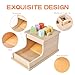 JOCY Montessori Object Permanence Box with Six Blocks,Wooden Ball Drop Toy,Montessori Toys for Babies 6-12 Months,Baby 1 Year Old Infant Toddler