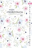  Agenda Telefónica Abecedario: Libreta de direcciones y contactos telefónicos ordenación de la A-Z  312 registros  Agenda de teléfonos vintage  Listín telefónico A5 letra grande
