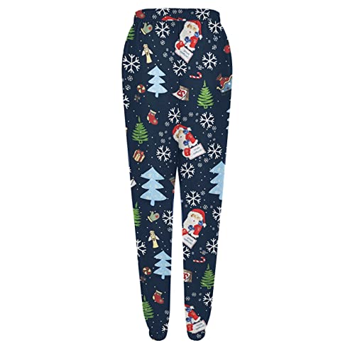 Casual Pants For Women With Pockets Petite Fit Jogger Sweatpants Waist Lounge Pants Trousers Tempo Pants Dark Blue #TOP5