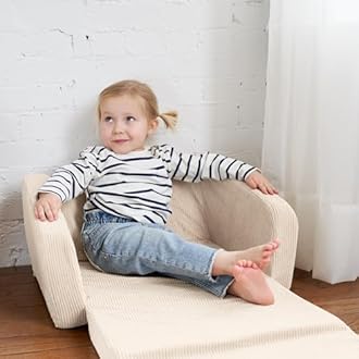 ZICOTO Sturdy Toddler Chair and Couch - The Perfect Kids Sofa for Girls and Boys - Ideal Fold Out Sofa Chairs to Give Your Kids a Safe and Fun Place to Sit