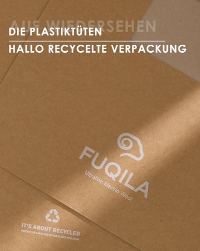 FUQILA Merino-Wollmütze Schwarz Einheitsgröße – Bild 7