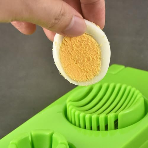 Hard Boiled Krajalnica do jajek – nóż do jajek ze stali nierdzewnej | 2 w 1, pomoc kuchenna do miękkich potraw, pomidorów, grzybów, wiśni, bananów, śniadania, sałatek, restauracji, pomidorów
