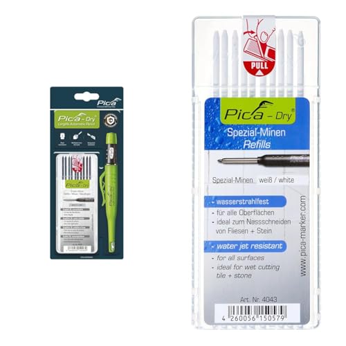 Pica 30403 Marker Kit, 4043 Lead Case and 4043 White Marker