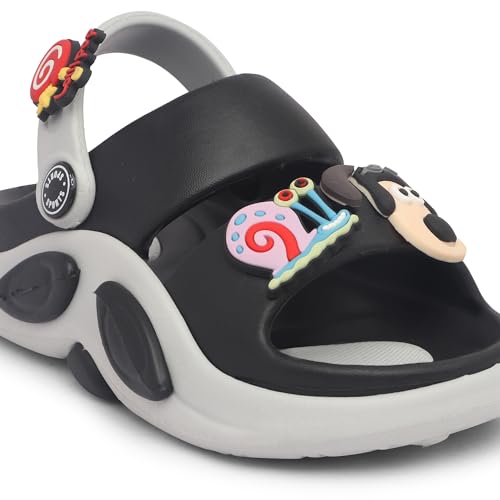 Image of Kids Cartoon Character Sports Sandals Lightweight Soft Sole Slip-On Sandals with Adjustable Back Strap for Boys & Girls