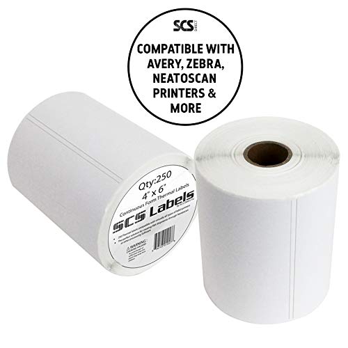Thermal Label Printer Roll - 250 (4