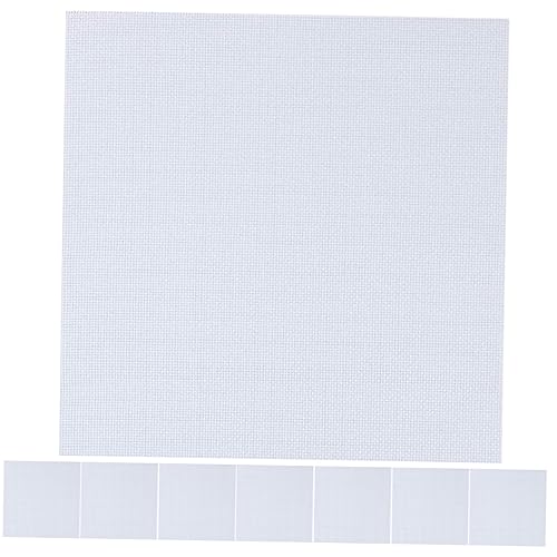 KONTONTY Cross Stitch Supplies 8pcs Embroidery Fabric Gridding Cloth DIY Embroidery Gridding Fabric Heat Resistant