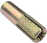 Juego de 50 anclajes para materiales sólidos. Puede fijar fácilmente los tacos de anclaje en hormigón, piedra caliza/ladrillo macizo o incluso en piedra natural. El anclaje de expansión está diseñado para fijar un marco de metal a la pared o al techo. Equipo imprescindible para su proyecto de reforma. Será perfecta para montar soportes para estantes en almacenes y escaleras