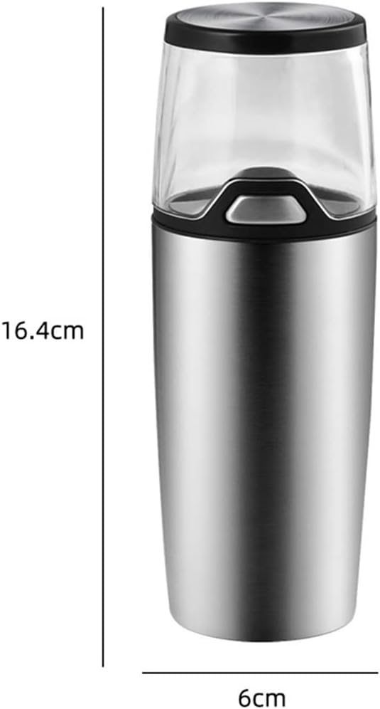 Electric Pepper Mill Stainless Steel Automatic Salt and Grinder With LED Light Thickness Adjustment Kitchen Spice