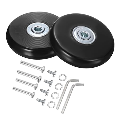 Quarkzman 60mm Kofferrollen Ersatz Schwarz 1 Set
