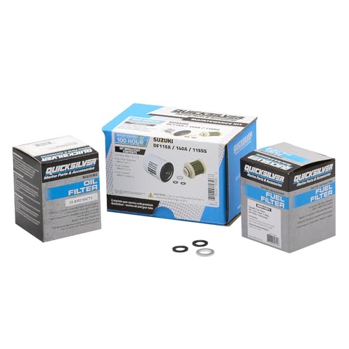 Quicksilver 8M0222307 100 Hour Maintenance Kit, Suzuki DF115A/140A/115SS