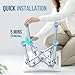 OasisSpace Heavy Duty Shower Chair with Back 500lb, EVA Padded Bath Seat with Height Adjustable Tube- Medical Tool Free Anti-Slip Shower Bench Bathtub Stool for Elderly, Senior, Handicap & Disabled