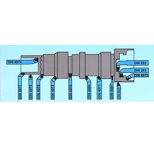 Kit 11 piezas de herramientas para torno de metal con punta de carburo miniatura 2