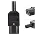 uxcell 10Pcs AC250V 10A IEC320 C13 Female 3 Terminals Power Adapter Connector