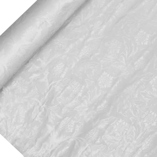 Paper Mart White Floral Foil