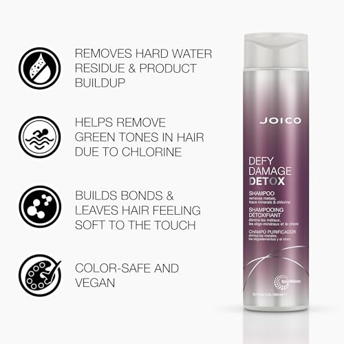 Joico Defy Damage Detox Shampoo | Removes Chlorine, Hard Water Residue, Product Buildup, Metals, & Trace Minerals | Strengthens Bonds & Preserves Hair Color thumb #2