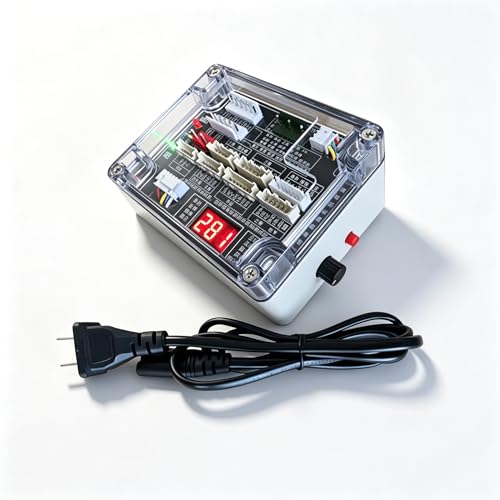 Universal ECM Motor Tester for HVAC – 3-Wire & 5-Wire DC Blower Motor Diagnostic Tool with Transparent Protective Case, Adjustable Speed & Frequency Display