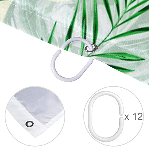 Rideau de douche haut de gamme avec 12 crochets design pour piece d eau - 5