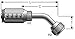 Gates 24C2AT-24RFJX Field Attachable Type T for G2 Hose, 2 Wire, Female JIC 37 Flare Swivel, 1 1/2" ID
