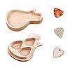 Artibetter Houten Gitaar Pakken Gepersonaliseerde Gitaar Hout Picks Box Handgemaakte Houten Gitaar Kookpot Cadeau Voor…
