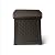 Suncast 30 Gallon Resin Outdoor Patio End Table Storage Box, Java, Made in the USA