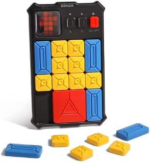 VLOJELRY Super Slide Brain Games, 500+ Levelled UP Challenges Brain Teaser Puzzles, Interactive Handheld Games Console, Electronic Learning & Education Travel STEM Toys for All Ages