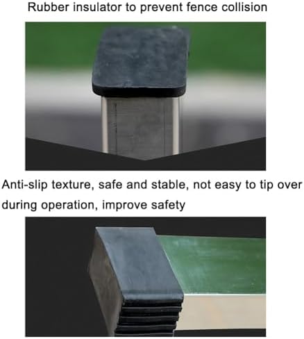 Stainless Steel Expandable Safety Barrier - Portable Retractable Fence for Playground, Park, Hotel, Garage, School, Mall | Durable Metal Barricade (2x0.4x1.2 m) - Child Safety, Easy Setup