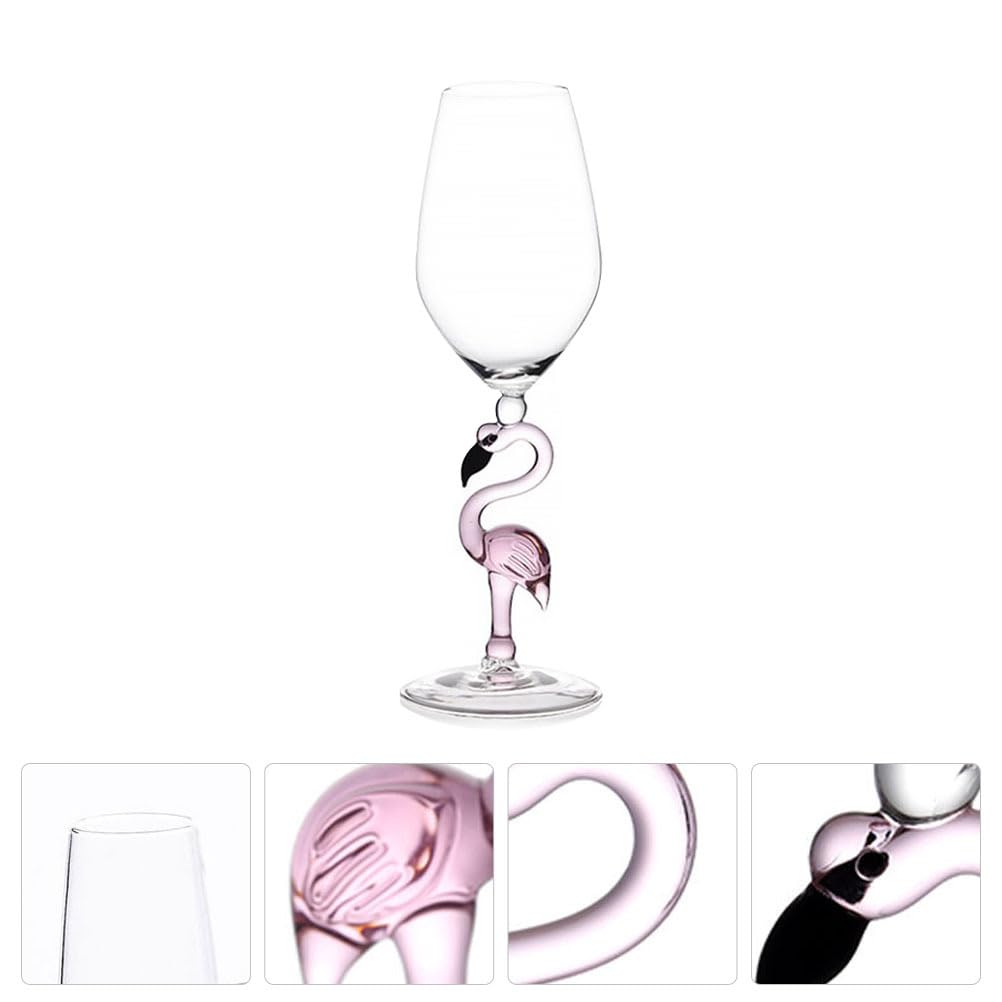 Garneck 1 Pc verre à vin flamant rose ouvre-bouteille Margarita verres à pied bar s à cocktail shooter s à vin flûtes de pan créatif à martini moderne Un