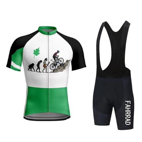 Maillot de cyclisme absorbant la transpiration homme avec short rembourré gel 9D L
