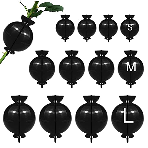 Senwow Tree Root Growing Box, Plant Rooting Ball Plant Root Device Growing, Reusable Grafting Controller For Plants Asexual Reproduction (4Pcs Small + 4Pcs Medium + 4Pcs Large) #TOP4