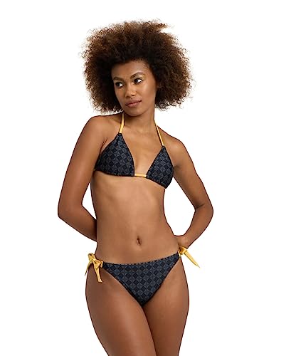 Bikini Arena WOMEN’S 50TH- Bikini Triangle Black Multi Gold 36