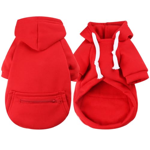 Dog-Hoodie-for-Small-Medium-Large-DogsFleece-Hoodie-for-Dogs-with-Zipper-PocketFall-Winter-Dog-Sweatshirts-Hoodie-for-All-Sized-DogsMRed Dog Hoodie for Small Medium Large DogsFleece Hoodie for Dogs with Zipper PocketFall Winter Dog Sweatshirts Hoodie for All Sized DogsMRed