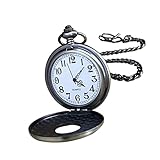 Montre de poche en alliage : le produit a une excellente finition, et la chaîne longue et solide n'est facile à casser et peut être utilisée longtemps, montre à quartz