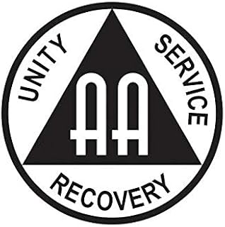 EW Designs AA Alcoholics Anonymous Symbol Sticker Decal Vinyl Bumper Sticker Vinyl Sticker Car Truck Decal 5"