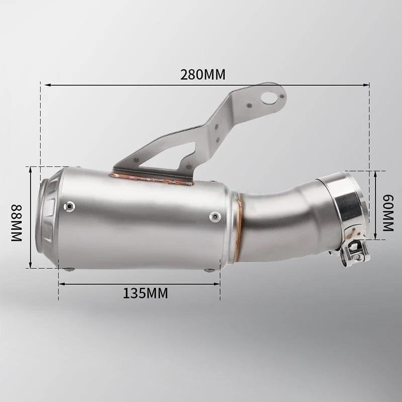 Exhaust Systems Motorcycle Exhaust Pipe Modified Stainless Steel Exhaust Muffler System For B&MW S1000RR 2019-2024 Year Muffler Silencer(B)