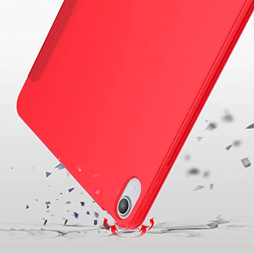 Image of DuraSafe Cases for iPad Air 4 5 6 Gen 2020 2022 2024 Air 11 A2588 A2589 A2591 A2316 MM9E3HN /A MM9D3HN /A MME23HN /A MM9C3HN /A MM9F3HN /A MYFQ2HN /A MYFM2HN /A MYFR2HN /A MYFP2HN /A MM9N3HN /A - Red