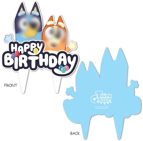 Blue Dog and Friends Birthday Cake Topper